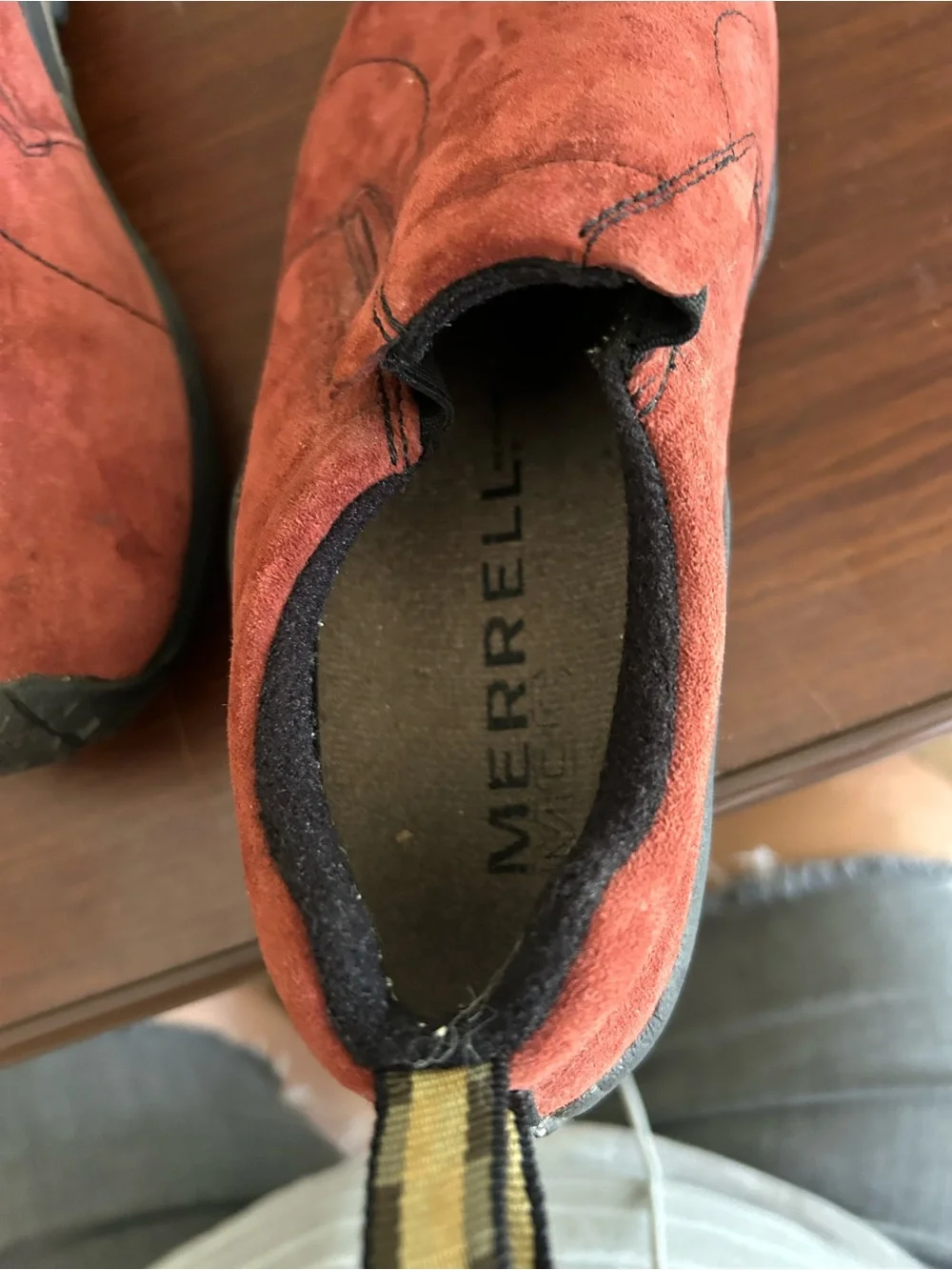 Merrell russet, red jungle mocs, women’s size 8 very nice condition